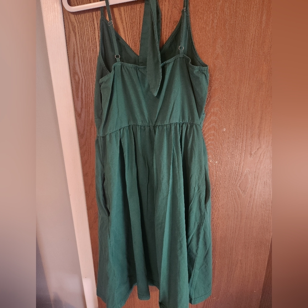 Dark Green Summer dress - Picture 3 of 5